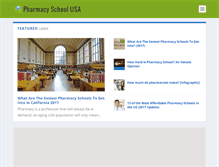 Tablet Screenshot of pharmacyschool.us